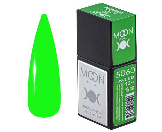 Зображення  Гель-лак Moon Full Amazing Color Gel polish 5060, 12 мл , Об'єм (мл, г): 12, Колір: 5060