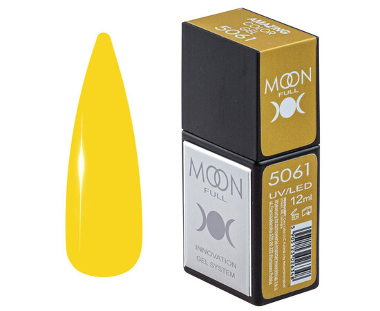 Зображення  Гель-лак Moon Full Amazing Color Gel polish 5061, 12 мл , Об'єм (мл, г): 12, Колір: 5061