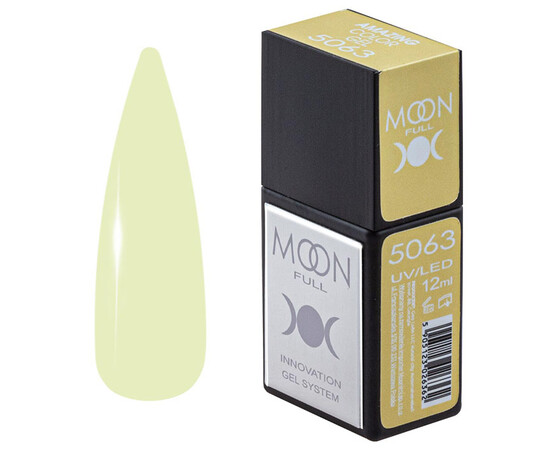 Зображення  Гель-лак Moon Full Amazing Color Gel polish 5063, 12 мл , Об'єм (мл, г): 12, Колір: 5063