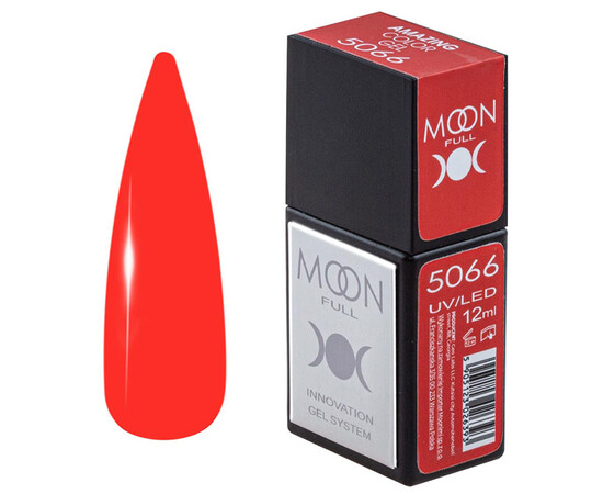 Зображення  Гель-лак Moon Full Amazing Color Gel polish 5066, 12 мл , Об'єм (мл, г): 12, Колір: 5066