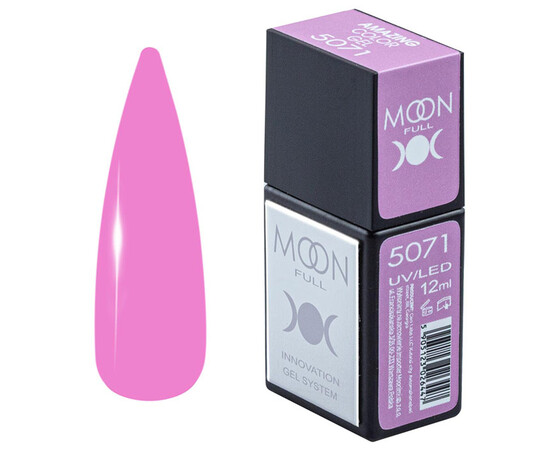 Зображення  Гель-лак Moon Full Amazing Color Gel polish 5071, 12 мл , Об'єм (мл, г): 12, Колір: 5071