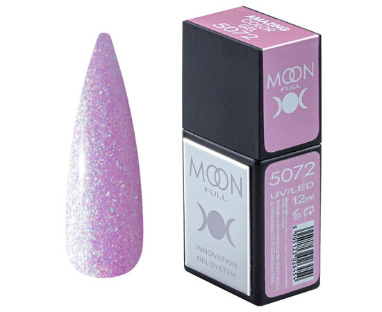 Зображення  Гель-лак Moon Full Amazing Color Gel polish 5072, 12 мл , Об'єм (мл, г): 12, Колір: 5072