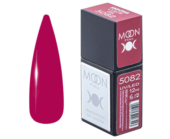 Зображення  Гель-лак Moon Full Amazing Color Gel polish 5082, 12 мл , Об'єм (мл, г): 12, Колір: 5082