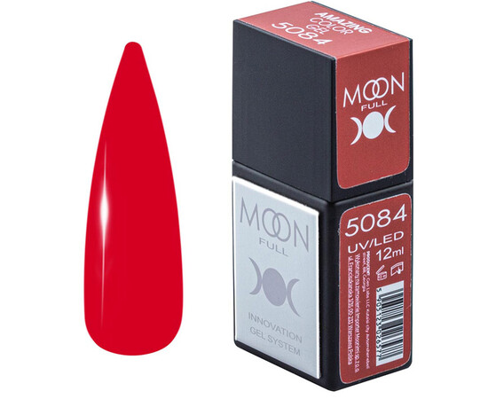 Зображення  Гель-лак Moon Full Amazing Color Gel polish 5084, 12 мл , Об'єм (мл, г): 12, Колір: 5084