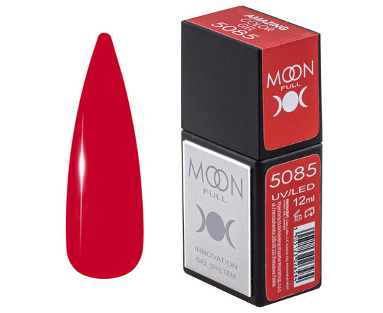 Изображение  Гель-лак Moon Full Amazing Color Gel polish 5085, 12 мл , Объем (мл, г): 12, Цвет: 5085