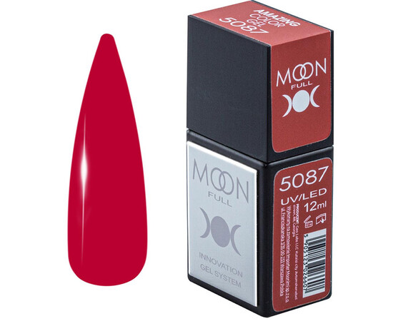Зображення  Гель-лак Moon Full Amazing Color Gel polish 5087, 12 мл , Об'єм (мл, г): 12, Колір: 5087