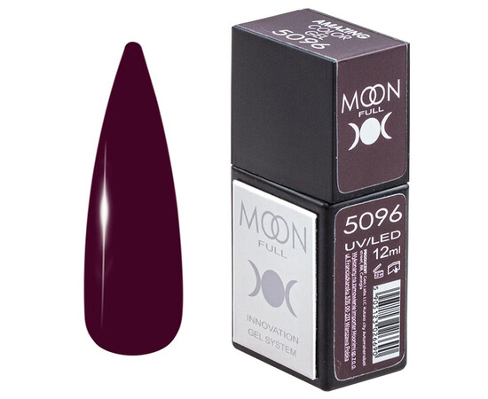 Зображення  Гель-лак Moon Full Amazing Color Gel polish 5096, 12 мл , Об'єм (мл, г): 12, Колір: 5096