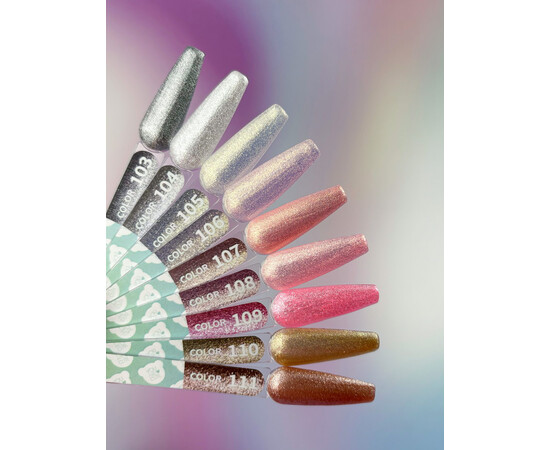 Изображение 4 Гель-лак You Are Cute Color Gel 110 золото с шимером, 5 мл, Объем (мл, г): 5, Цвет: 110