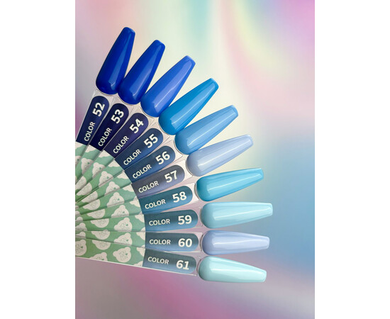 Зображення 4 Гель-лак You Are Cute Color Gel 055 блакитний, 5 мл, Об'єм (мл, г): 5, Колір: 055