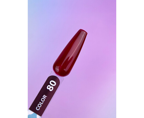 Изображение 2 Гель-лак You Are Cute Color Gel 080 клубничное бордо, 5 мл, Объем (мл, г): 5, Цвет: 080