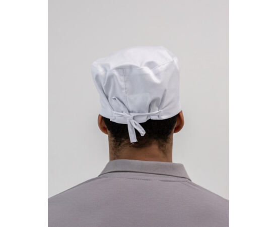 Зображення 2 Медична класична шапочка на зав'язках біла (Elitе Stretch), "БІЛИЙ ХАЛАТ" 449-324-948, Цвет: білий