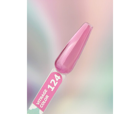 Зображення 2 Гель-лак You Are Cute Color Gel 124 світло-рожевий вітражний, 5 мл, Об'єм (мл, г): 5, Колір: 124