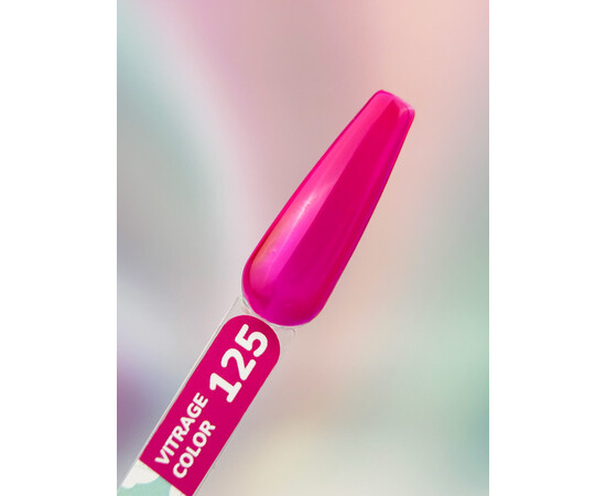 Изображение 2 Гель-лак You Are Cute Color Gel 125 яркий розовый витражный, 5 мл, Объем (мл, г): 5, Цвет: 125