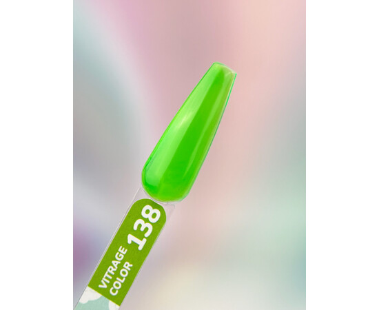 Зображення 2 Гель-лак You Are Cute Color Gel 138 салатовий вітражний, 5 мл, Об'єм (мл, г): 5, Колір: 138