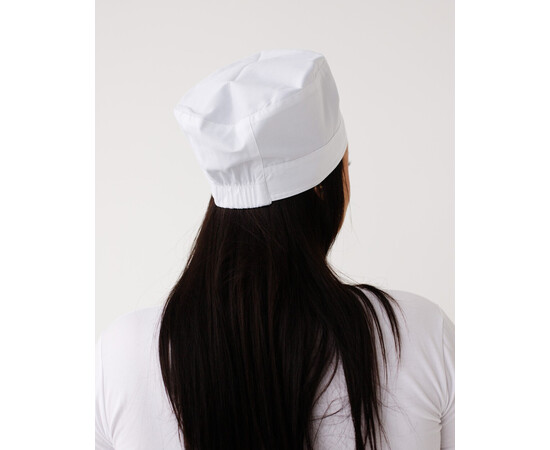 Зображення 3 Медична шапочка біла (Elitе Stretch), "БІЛИЙ ХАЛАТ" 169-324-948, Цвет: білий