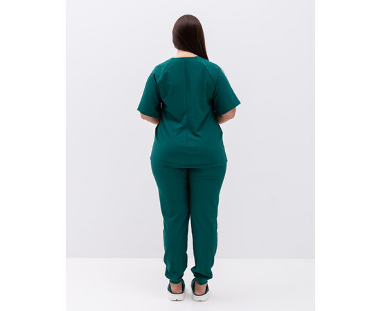 Зображення 4 Медичний хірургічний костюм жіночий Аризона зелений +SIZE р. 58, "БІЛИЙ ХАЛАТ" 505-350-924, Розмір: 58, Цвет: зелений
