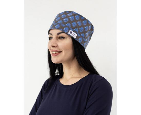 Изображение 2 Медицинская шапочка с принтом KT, "БЕЛЫЙ ХАЛАТ" 169-417-962, Цвет: kt