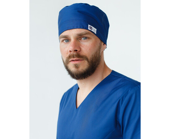 Изображение 2 Медицинская шапочка синяя, "БЕЛЫЙ ХАЛАТ" 169-322-667, Цвет: синий