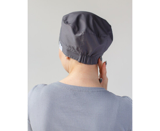 Изображение 2 Медицинская шапочка темно-серая, "БЕЛЫЙ ХАЛАТ" 169-408-667, Цвет: темно-серый