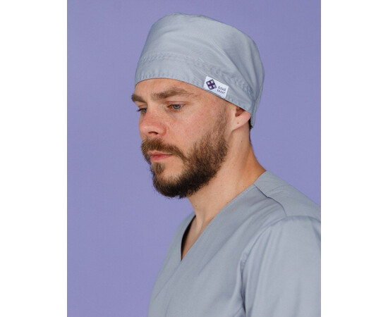 Изображение 2 Медицинская шапочка серая, "БЕЛЫЙ ХАЛАТ" 169-328-667, Цвет: серый