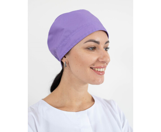 Зображення 2 Медична шапочка лавандова, "БІЛИЙ ХАЛАТ" 169-353-667, Цвет: лавандовий