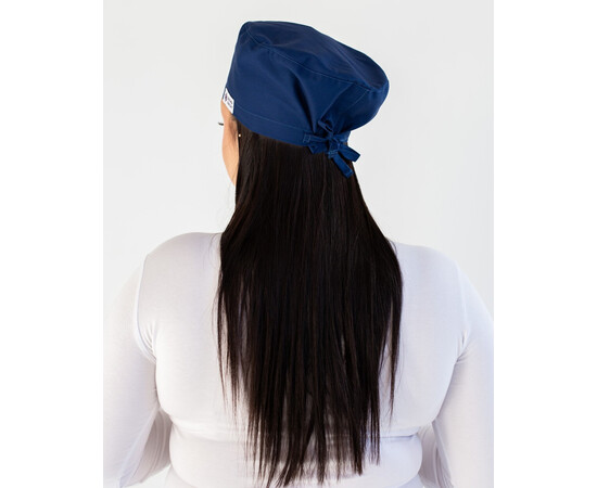 Зображення 3 Медична класична шапочка на зав'язках синя, "БІЛИЙ ХАЛАТ" 483-322-704, Цвет: синий