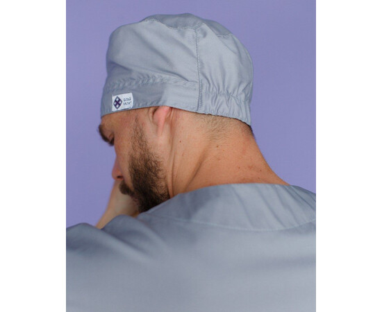 Изображение 3 Медицинская шапочка серая, "БЕЛЫЙ ХАЛАТ" 169-328-667, Цвет: серый