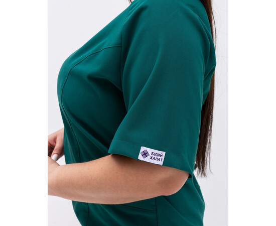 Изображение 6 Медицинский хирургический костюм женский Аризона зеленый +SIZE р. 60, "БЕЛЫЙ ХАЛАТ" 505-350-924, Размер: 60, Цвет: зеленый