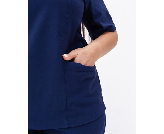 Зображення 4 Медичний хірургічний костюм жіночий Аризона синій +SIZE р. 58, "БІЛИЙ ХАЛАТ" 505-322-924, Розмір: 58, Цвет: синий