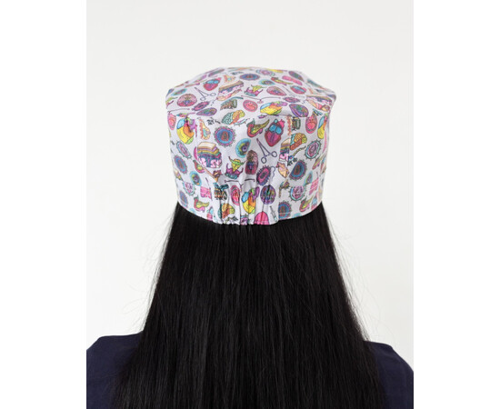 Изображение 4 Медицинская шапочка с принтом Biology, "БЕЛЫЙ ХАЛАТ" 169-417-959, Цвет: biology