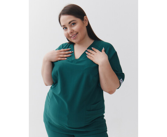 Изображение 3 Медицинский хирургический костюм женский Аризона зеленый LARGE SIZE р. 68, "БЕЛЫЙ ХАЛАТ" 555-350-924, Размер: 68, Цвет: зеленый