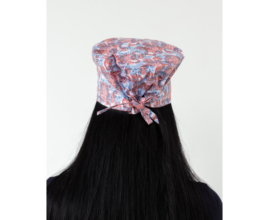 Зображення 3 Медична класична шапочка на зав'язках з принтом Skeleton, "БІЛИЙ ХАЛАТ" 449-417-958, Цвет: skeleton