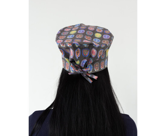 Зображення 4 Медична класична шапочка на зав'язках з принтом MRT, "БІЛИЙ ХАЛАТ" 449-417-961, Цвет: mrt