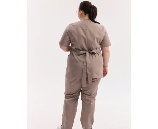Изображение 4 Медицинский костюм женский Киото мокко +SIZE р. 70, "БЕЛЫЙ ХАЛАТ" 571-421-679, Размер: 70, Цвет: мокко