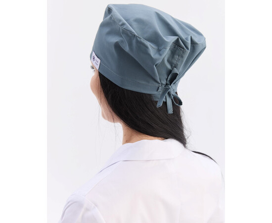 Зображення 4 Медична класична шапочка на зав'язках нефритова (Elitе Stretch), "БІЛИЙ ХАЛАТ" 449-486-704, Цвет: нефритовий