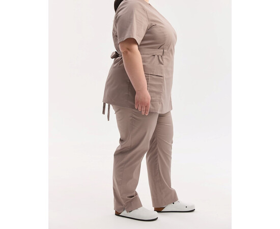 Изображение 5 Медицинский костюм женский Киото мокко +SIZE р. 70, "БЕЛЫЙ ХАЛАТ" 571-421-679, Размер: 70, Цвет: мокко