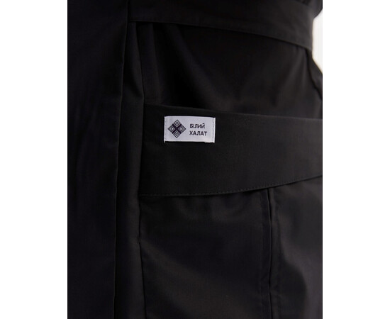 Зображення 6 Медичний костюм жіночий Кіото чорний +SIZE р. 56, "БІЛИЙ ХАЛАТ" 571-321-679, Розмір: 56, Цвет: чорний