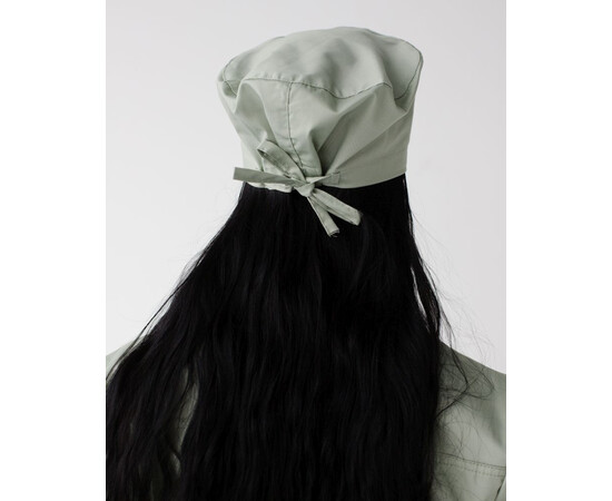 Изображение 3 Медицинская классическая шапочка на завязках фисташковая (Elite Stretch), "БЕЛЫЙ ХАЛАТ" 449-396-667, Цвет: фисташковый