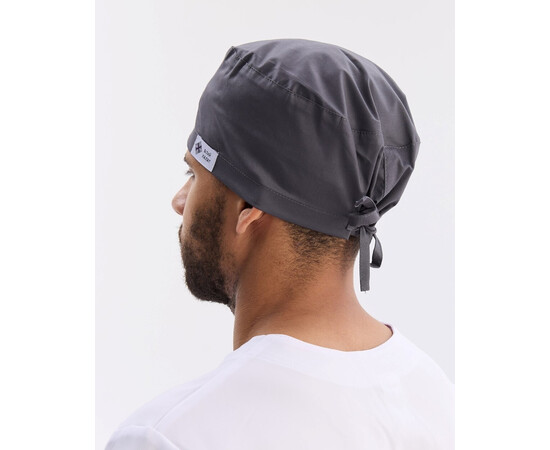 Зображення 5 Медична класична шапочка на зав'язках темно-сіра, "БІЛИЙ ХАЛАТ" 483-525-704, Цвет: темно-сірий