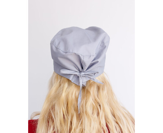 Изображение 3 Медицинская классическая шапочка на завязках серая, "БЕЛЫЙ ХАЛАТ" 449-328-704, Цвет: серый