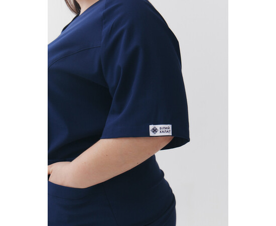 Зображення 5 Медичний хірургічний костюм жіночий Аризона синій LARGE SIZE р. 68, "БІЛИЙ ХАЛАТ" 555-322-924, Розмір: 68, Цвет: синий