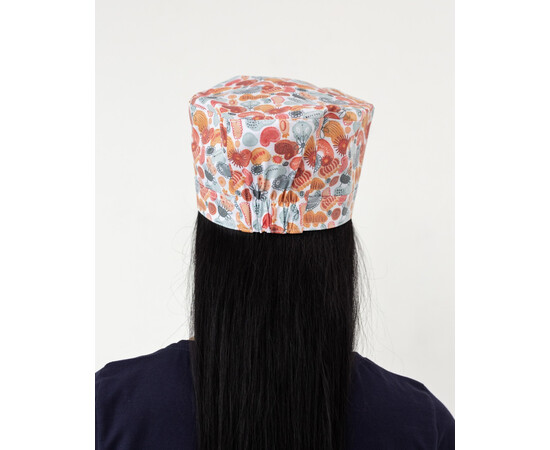 Зображення 4 Медична шапочка з принтом Organic, "БІЛИЙ ХАЛАТ" 169-417-960, Цвет: organic