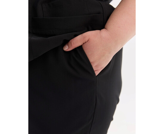 Зображення 9 Медичний хірургічний костюм жіночий Аризона чорний +SIZE р. 58, "БІЛИЙ ХАЛАТ" 505-321-924, Розмір: 58, Цвет: чорний