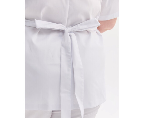 Изображение 8 Медицинский костюм женский Киото белый +SIZE р. 56, "БЕЛЫЙ ХАЛАТ" 571-324-679, Размер: 56, Цвет: белый