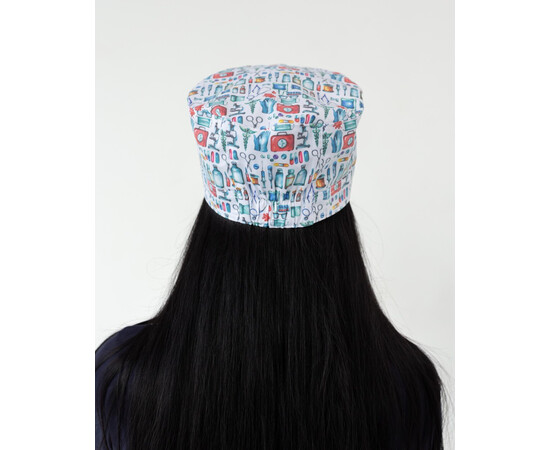 Зображення 4 Медична шапочка з принтом Medical, "БІЛИЙ ХАЛАТ" 169-417-964, Цвет: medical