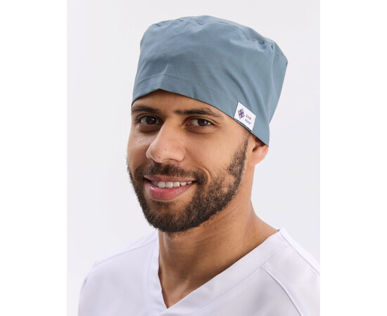 Зображення 3 Медична класична шапочка на зав'язках нефритова (Elitе Stretch), "БІЛИЙ ХАЛАТ" 449-486-704, Цвет: нефритовий