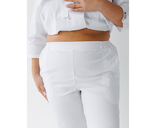 Изображение 7 Медицинский костюм женский Кейптаун белый р. 42, "БЕЛЫЙ ХАЛАТ" 523-324-679, Размер: 42, Цвет: белый