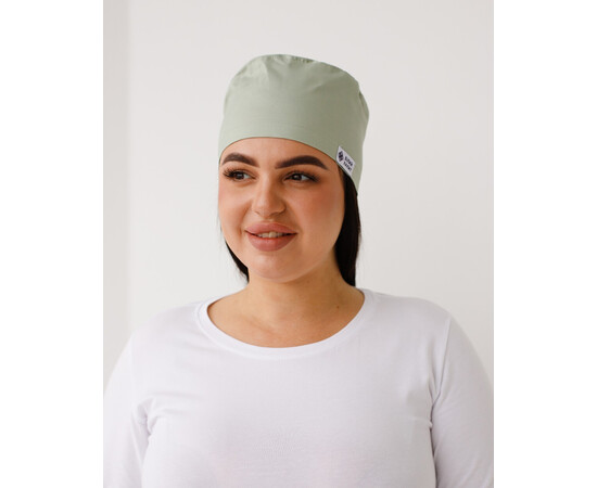 Зображення 2 Медична класична шапочка на зав'язках фісташкова, "БІЛИЙ ХАЛАТ" 483-396-704, Цвет: фісташковий