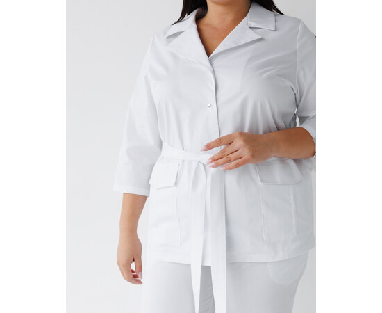 Зображення 4 Медичний костюм жіночий Кейптаун білий р. 40, "БІЛИЙ ХАЛАТ" 523-324-679, Розмір: 40, Цвет: білий