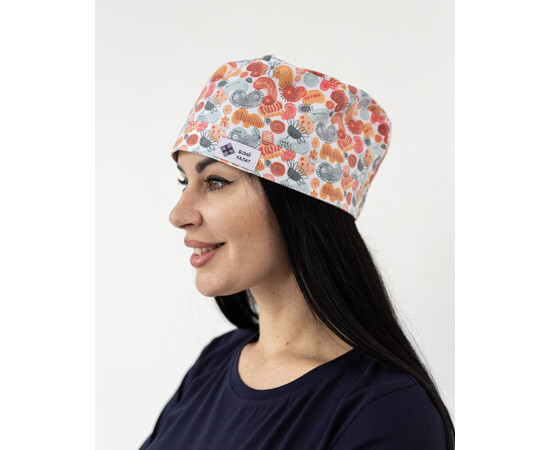 Зображення 3 Медична шапочка з принтом Organic, "БІЛИЙ ХАЛАТ" 169-417-960, Цвет: organic
